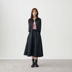 [플라스틱아일랜드] 자수 밴딩 플레어 스커트 PR3WS882