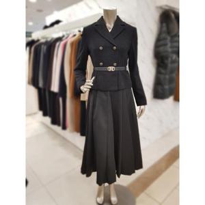 미니멈 세이브존01 트위드 카라넥 A라인 원피스 MXDAWO0400