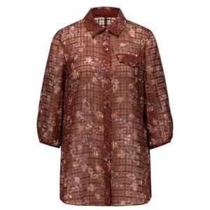 [벨리시앙]플라워 프린트 넥카라 쉬폰 셔츠 자켓 JK3302