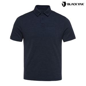 블랙야크 남성 등산티셔츠 남성 메리노 울 카라 반팔티 1BYKTFU006