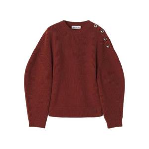 25 FW 랑방 버튼 장식 골지 스웨터 RWPO0003K066H25 TP441672551