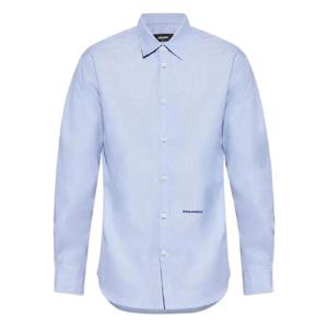 25 FW 디스퀘어드2 로고 자수 코튼 셔츠 S74DM0960D35265 TP442676981