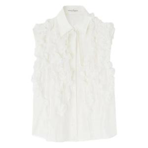 25 FW 에르마노설비노 러플 민소매 셔츠 D472K308VKX TP441850756