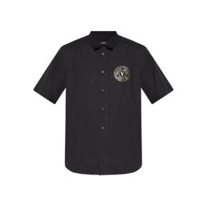 25 FW 베르사체진스꾸뛰르 로고 프린트 반소매 셔츠 79GALK11CN00K TP442613223