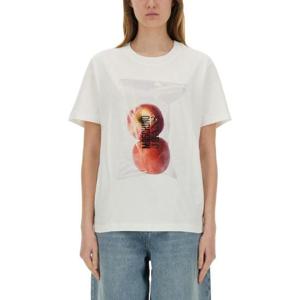 MOSCHINO JEANS APPLE PRINT T-SHIRT 070732291001