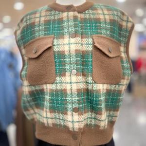 클리지 HC40 체크라운드베스트 Cp8wkv03