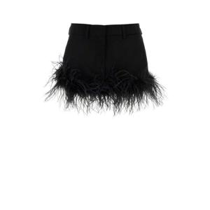 미우미우 숏 스커트 MG2132SOOO1378 F0002 Black