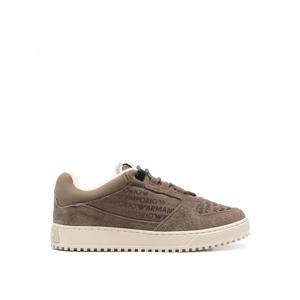 [EMPORIO ARMANI] 라프리마 남성 트레이너 스웨이드 레더 스니커즈 X4X636XR329U570 Brown /8