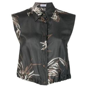 25 FW Brunello Cucinelli 브루넬로 쿠치넬리 민소매 크롭 셔츠 ML958RK206C6901 TP443063055