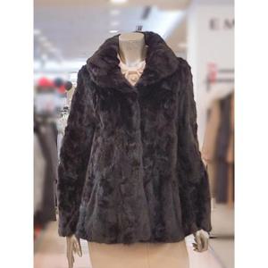 미니멈 세이브존03 미니멈 카라넥 페플럼 밍크자켓 AWMXDKFJ0770A