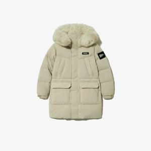 휠라키즈패딩 KQC FK2DJG4205X-SEN 스노우볼 후드 퍼 롱패딩