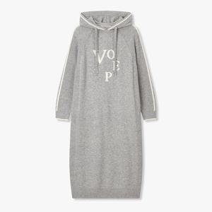 울 블렌드 후디드 롱 니트 원피스 (7155450011)