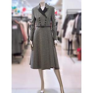 미니멈 세이브존03 미니멈 카라배색 헤링본 프린세스 원피스 AWMWDAWO1180A