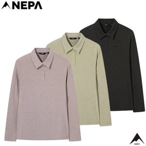 네파[택가 109.000원](7L85216) 여성 가을겨울 친환경 울라이크 기모 폴로 카라티셔츠