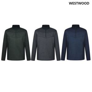 [웨스트우드] 남성 기모 프린트 집업티셔츠 (3컬러) WP4MTTS329