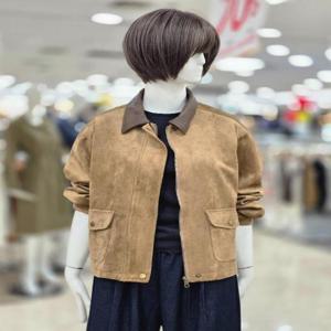 ab.f.z 세이브존09 레더카라 스웨이드 자켓 afzz4l02j