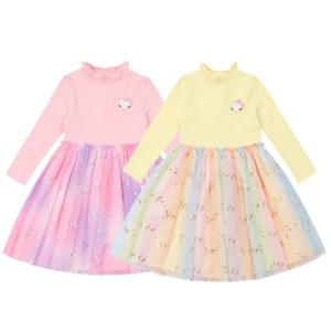 [프렌치캣(백)]샤 배색 원피스 Q45DKO060.070