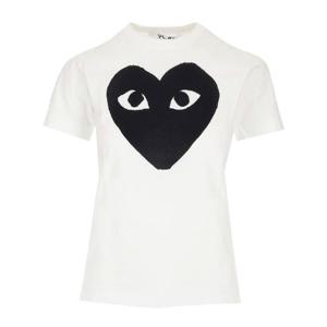 꼼데가르송   반팔 티셔츠 SS24 AX T070 0511 WHITE 5528763 White