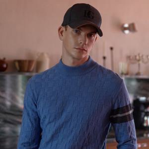 [엘르골프]24년 남성 간절기 방풍 사각 조직 목크넥 스웨터[6K53401]