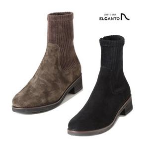 [엘칸토(여성화)]여성 스웨이드 앵글 부츠 LCWA09U94C(블랙,그레이)