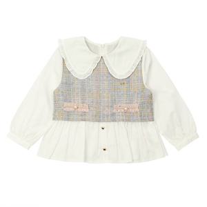 [티파니(정상)]트위드 배색 BL(T34KCB010)