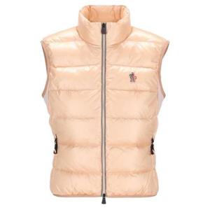 25 FW 몽클레어 그레노블 패딩 지퍼업 저지 질레 베스트 핑크 W8G00004829H7