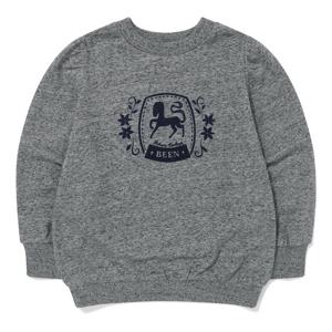 [빈]그레이 라운드 맨투맨 티셔츠BZ54TS01GY