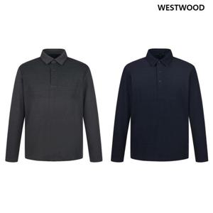 [웨스트우드] 남성 기모 그라데이션 카라 티셔츠 (2컬러) WP4MTTP429