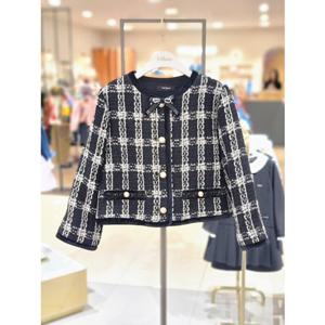 [프렌치캣 9D] (티파니) 블랙 트위드  자켓 (T55KAK020)