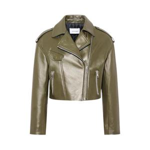 25 FW 이브살로몬 레더 바이커 재킷  26WYV21050AGAN TP444143017