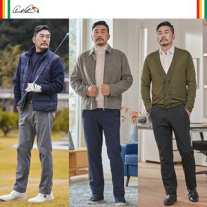 [아놀드파마] 남성 웜 본딩 기모팬츠 3종세트