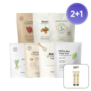 [스킨푸드] 패드리필 2+1_6종 교차선택 +증정 캐롯크림 15ml*2