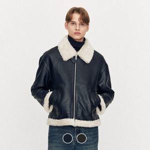 [백화점][지오다노] 남성 신세틱 레더 무스탕 자켓 075924