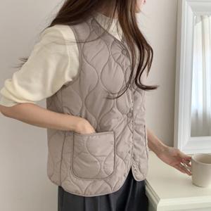 토마토팩토리 여성용 클래식 퀼팅 베스트 뽀글이 조끼(5color)