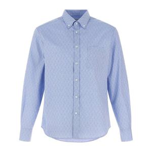 페라가모 간치니 자카드 옥스포드 셔츠 786619 OXFORDBLUE