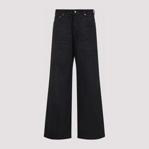 다크쉐도우바이릭오웬스 블랙 와이드 파이브 포켓 진 DU02E7351