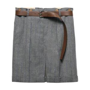 25 FW 프라다 핀스트라이프 울 미니 스커트 P102LKSOOO15DK TP441264025