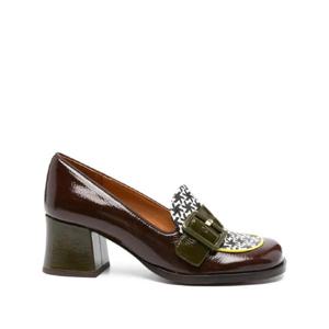 25 FW 치에미하라 테신 버클 디테일 기하학 패턴 펌프스 50mm TEISIN47 TP441562862