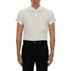 생로랑 폴로 티셔츠 712300 YB2OC9000 WHITE