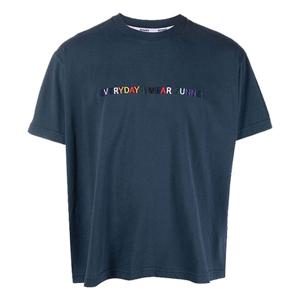 써네이 로고 프린트 티셔츠 네이비멀티 / SN2PXH01BP-JE130-503