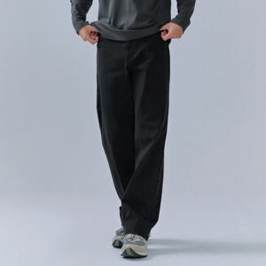 [체이스컬트][본사]남성 블랙 워싱 와이드 데님 팬츠-CERK2315B0