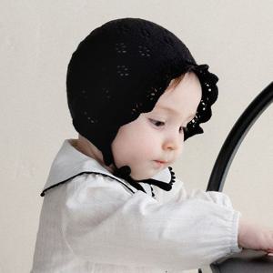 [해피프린스]리브 니트 아기 보넷