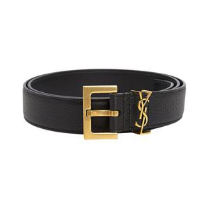 생로랑 남성 벨트 634440 DTI0W 1000 금장 로고