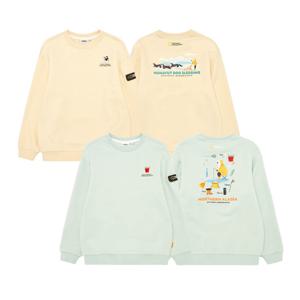 내셔널지오그래픽키즈 K234USW930 백그래픽 기모 맨투맨 2종택 1