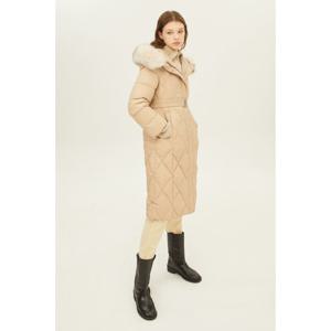 [시슬리]모나미 퍼 후드 롱 패딩 SAPDC8361 BG