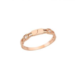 [GB] 탄생석 이니셜 14k GOLD 반지 LRS19043G