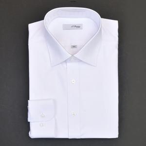 듀퐁셔츠 SE4SM21LS311SWH 컴포터블 라인 착용감이 좋은 스트레치 화이트 슬림 핏 셔츠