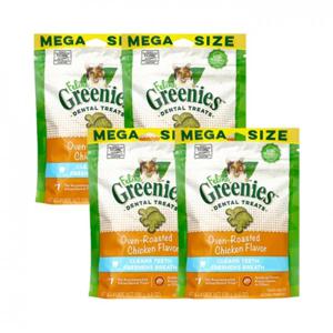 [4개세트] 그리니즈 필라인 이빨과자 치킨 130g 고양이 간식