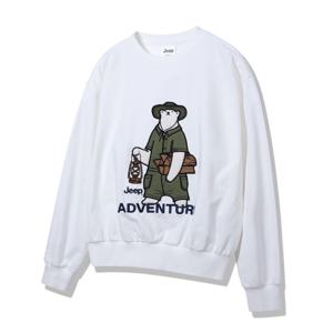 [지프] 베어 아플리케 맨투맨 JP1TSU814