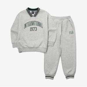 [휠라키즈] 브이넥 바시티로고 셋업 (FK2FSG1201M_SGE)